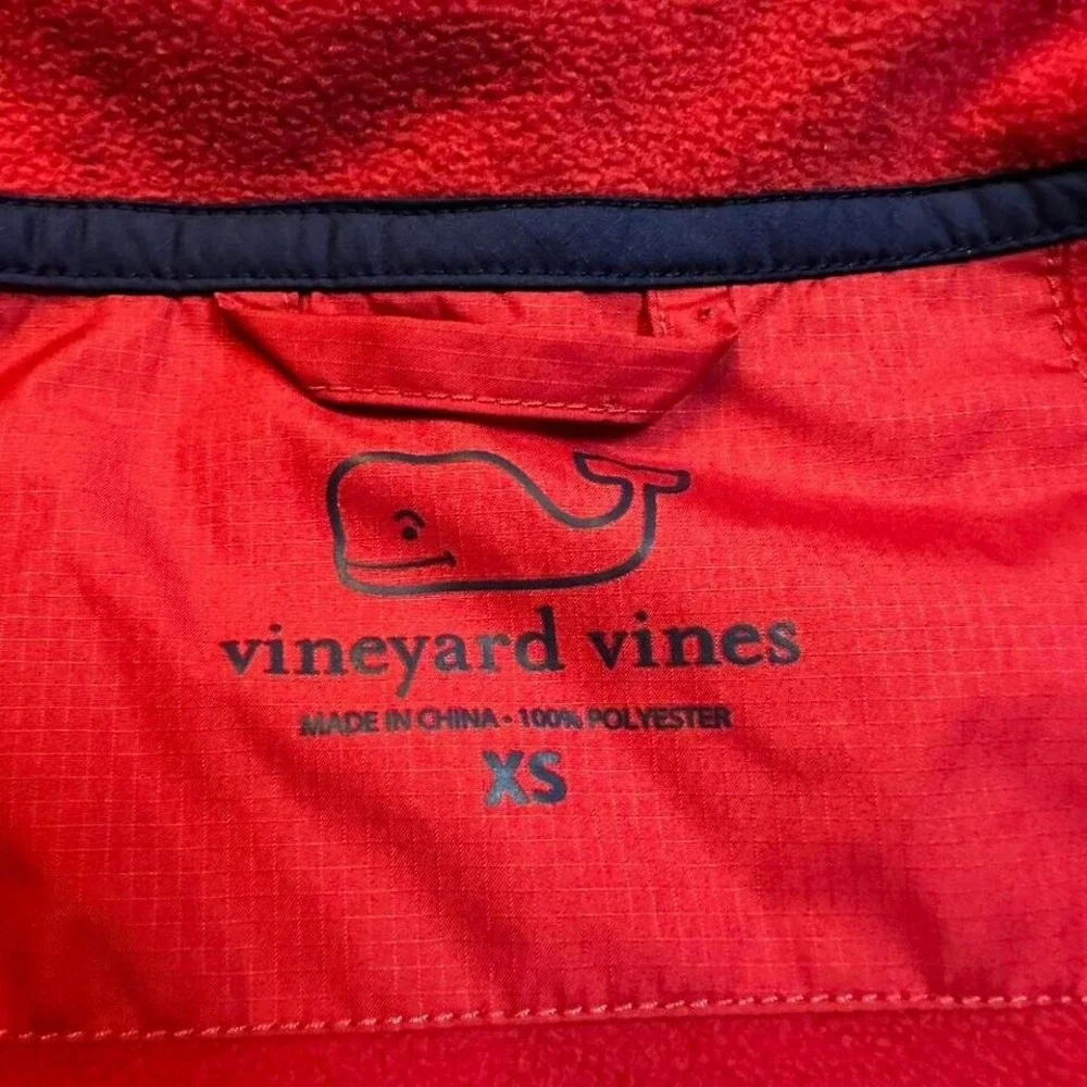Vineyard Vines Vest Martha's Vineyard‎ Performance Full Zip Men's XS Red